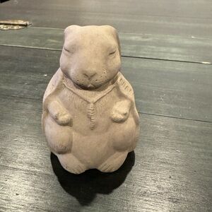 "Meditating Rabbit" sculpture produced by Designer Stone Inc